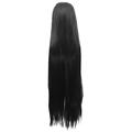 DOPI New Fashion Women Lady Long Straight Hair Full Wigs Cosplay Party Anime Wig 100cm (Black)