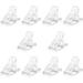 10Pcs Plastic Nail Tips Clips Nail Extension Clips Nail Art Clamp Tools for Women Girls Ladies