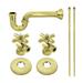 Kingston Brass KPK202 Gourmet Scape Plumbing Supply Kit with 1-1/2 P-Trap - 1/2 IPS Inlet x 3/8 Comp Oulet Polished Brass