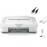 Canon PIXMA MG2522 All-in-One Color Inkjet Personal Printer 3-in-1 Print Scanner & Copier Home Business Office Up to 4800 x 600 Resolution White + Mazepoly Accessories