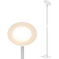 TROND LED Torchiere Floor Lamp Dimmable 30W 3000K Warm White 71 inch Tall 30-Minute Timer Silver