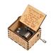 Vistreck Vintage Wooden Box Palm-size Hand Crank Wood Case Musicbox Beautiful Carved Wooden Musical Gadget with Melody You are My Sunshine for Mum Dad Wife Husband Christmas Birthday Gift