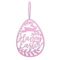 VerPetridure Non-Woven Handicraft Pendant Creative Easter Egg English Alphabet Home Decoration Pendant Pink Non-woven Handicraft Pendant Creative Easter English Alphabet Home Decoration Pendant