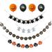 Halloween Party Decoration Props Pumpkin Ghost Spider Flag 12 Inch Black Orange Halloween Latex Balloon Set Multicolor