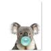 Awkward Styles Funny Bubble Gum Poster Koala Chewing Bubble Gum Prints Art Animal Poster Collection Blue Gum Poster Koala Fine Art Print for Home Art Lovers Gifts Cute Animal Canvas Print Art