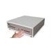 13 Duty Compact White Manual Open Cash Drawer with 4 Bill /5 Coin Till Stainless Steel Front
