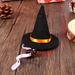 Mini Witch Hat Doll Cap Headwear Dollhouse Halloween Decor Wine Bottle Decor