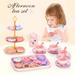 A Special Gift! Tea Set for Little Girls Pretend Play Tea Party Set for Toddlers Princess Tea Time Kids Tin Tea Set Cups Teapot Plastic Cakes