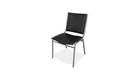 Lorell LLR62502 Stacking Chairs Armless 20.75in.x1936in.x35.63in. Black