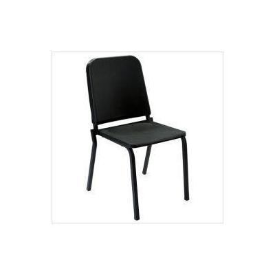 National Public Seating 8210 Melody Stack Chair Black with Black Frame