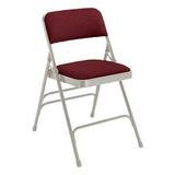 National Public Seating 2308 Fabric Upholstered Premium Triple Brace Double Hinge Folding Chair Maje screenshot. Chairs directory of Office Furniture.