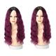 FOMIYES Fiber Fluffy Wig 2pcs Cosplay Curly Wig makeup wig decoration Wig Gradient Wig Long Curly Wig Party Curly Wig Hair Wig Wigs Accessories women Wig Artificial Wig afro wigs wavy