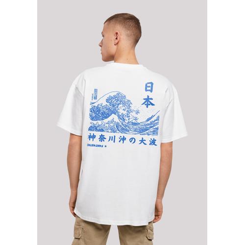 „T-Shirt F4NT4STIC „“Kanagawa Welle““ Gr. XS, weiß Herren Shirts T-Shirts Print“