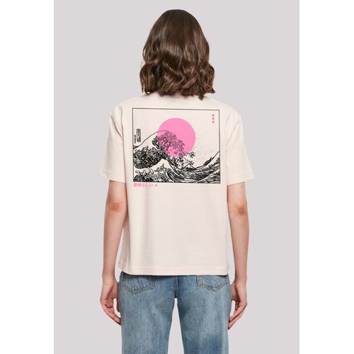 „T-Shirt F4NT4STIC „“Kanagawa Wave““ Gr. XXL, pink Damen Shirts Jersey Print“