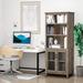 Gracie Oaks Yakob 70.75" H x 30" W Standard Bookcase Wood in Brown | 70.75 H x 30 W x 15.75 D in | Wayfair 7F25252A34324983A370859FB3FEA389