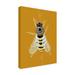 Rosalind Wheeler Cherie Roe Dirksen Honey Bee Canvas Art Metal in Black/White/Yellow | 32 H x 24 W x 2 D in | Wayfair