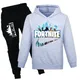 Ensemble sweat-shirt et pantalon Fortnite pour enfants vêtements décontractés pour garçons et