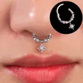 Boucle d'oreille en cristal Septum Hoop anneau antarctique piercing au cartilage boucle d'oreille