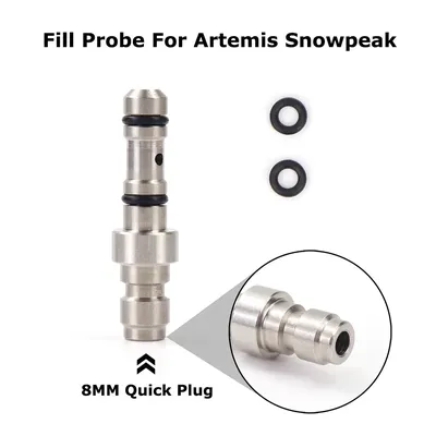 Adaptateur de Remplissage d'Air 8mm Raccord Rapide Artemis Snowpeak M16 P15 P35 PP800