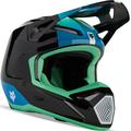 FOX V1 Ballast MIPS Casque de motocross, noir-vert-bleu, taille L