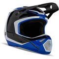 FOX V1 Nitro MIPS Motocross Helm, schwarz-weiss-blau, Größe XL