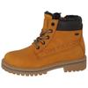 Winterboots TOM TAILOR, Kinder, Gr. 29, bunt (camelfarben, dunkelbraun), Lederimitat, Textil, sportlich, Schuhe, mit weich abgepolstertem Schaftrand