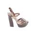 Vince Camuto Heels: Brown Animal Print Shoes - Women's Size 7