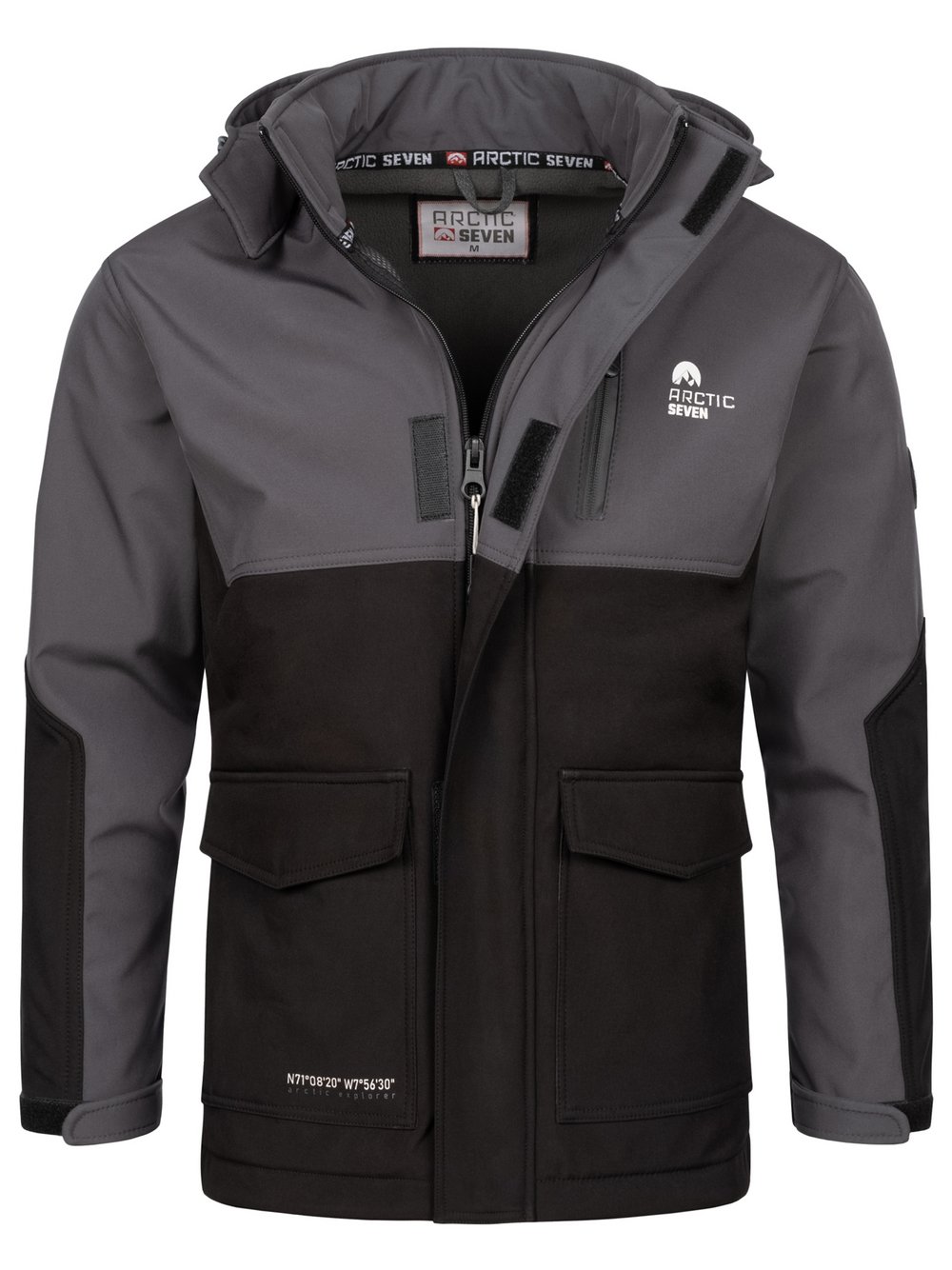 Arctic Seven Softshelljacke Herren grau, L Image