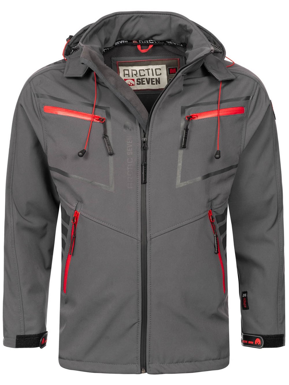 Arctic Seven Softshelljacke Herren grau, M Image