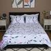 3pc Disperse Print Quilt Set Soft Cozy Quilt Set 1 Quilt, 2 Shams