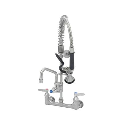 T&S SMPF-8WLN-06 22 1/8"H Wall Mount Pre Rinse Faucet - 1.15 GPM, Base with Nozzle, Stainless Steel
