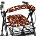 Top Glides Red Hot Flames Universal Rollator Walker Seat and Backrest Covers (Flames)