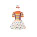 Candy Dress Toddler Outfit Girl and Toddler Costume Magic and Circus Outfit Clown Bright Color Dress Birthday Party Theme