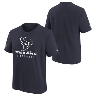 Houston Texans Nike Team Issue Sideline T-Shirt – Marineblau – Jugendliche Image