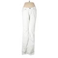 Habitual for Tory by TRB Jeans - Mid/Reg Rise Flared Leg Denim: White Bottoms - Women's Size 29 - Light Wash