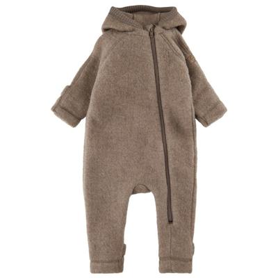 Mikk-Line - Wool Baby Suit with Ears - Overall Gr 62 braun