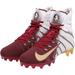 Florida State Seminoles Team-Issued White and Garnet Untouchable 3 Nike Cleats from the Football Program
