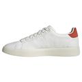 adidas Herren Advantage Premium Leather Shoes Sneakers, Core White Core White Bright Red, 49 1/3 EU