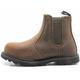 MAXSTEEL MENS SLIP ON CHELSEA DEALER SAFETY BOOTS WORK GOODYEAR WELTED BOOTS SHOES STEEL TOE CAP SIZE (BROWN, uk_footwear_size_system, adult, men, numeric, medium, numeric_7)