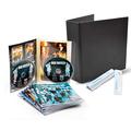 3L Fr 10266 Double DVD Storage Pack: 50 x Transparent Double Pockets – 2 x Black Binder – Perforated Adhesive Strip 50 pcs