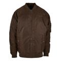 Outdoorjacke SEAN JOHN "Herren JM224-008-01 Script Logo Oversize Bomberjacket" Gr. XS, braun (dark brown) Herren Jacken Outdoorjacken