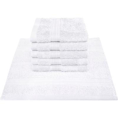 Seiftuch DYCKHOFF "Siena", weiß, B:30cm L:30cm, Frottier, Waschlappen, mit Bordüre Image