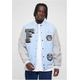 Allwetterjacke FUBU "Fubu Herren FM224-036-2 College Varsity Jacket" Gr. L, blau (blue, light grey) Herren Jacken Sportjacken