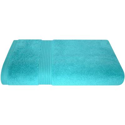 Duschtuch DYCKHOFF "Siena", blau (aqua), B:70cm L:140cm, Frottier, Obermaterial: 100% Baumwolle, Handtücher (Packung), mit Bordüre Image
