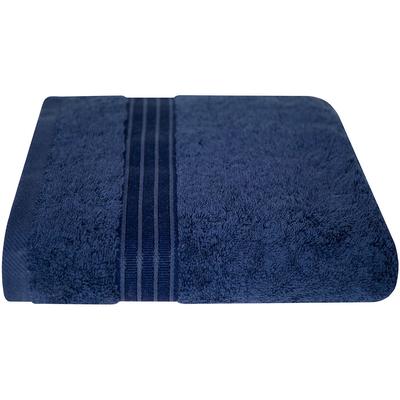 Handtuch DYCKHOFF "Siena", blau (tintenblau), B:50cm L:100cm, Frottier, Obermaterial: 100% Baumwolle, Handtücher (Packung), mit Bordüre Image