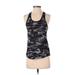 Zyia Active Active Tank Top: Black Camo Activewear - Women's Size X-Small