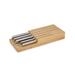 Joseph Joseph Elevate™ Steel 5 Piece Knife Set w/ in-drawer Bamboo Storage Tray Stainless Steel in Gray | Wayfair 10563