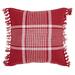 The Holiday Aisle® Ishak Fringed 70% Cotton/30% Polyester Blend Shell, Polyester Lining | 14 H x 22 W x 5 D in | Wayfair