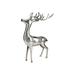 The Holiday Aisle® Jakaila Reindeer Figurine Metal in Gray | 25.75 H x 16.75 W x 16.75 D in | Wayfair 3EB5D25607AB46B0A1383118202D861D