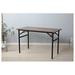 17 Stories Worle Writing Desk Wood/Metal in Black/Brown | 29.9 H x 31.5 W x 15.7 D in | Wayfair 6E3ADB93F1184C678F329124A5DE20AF